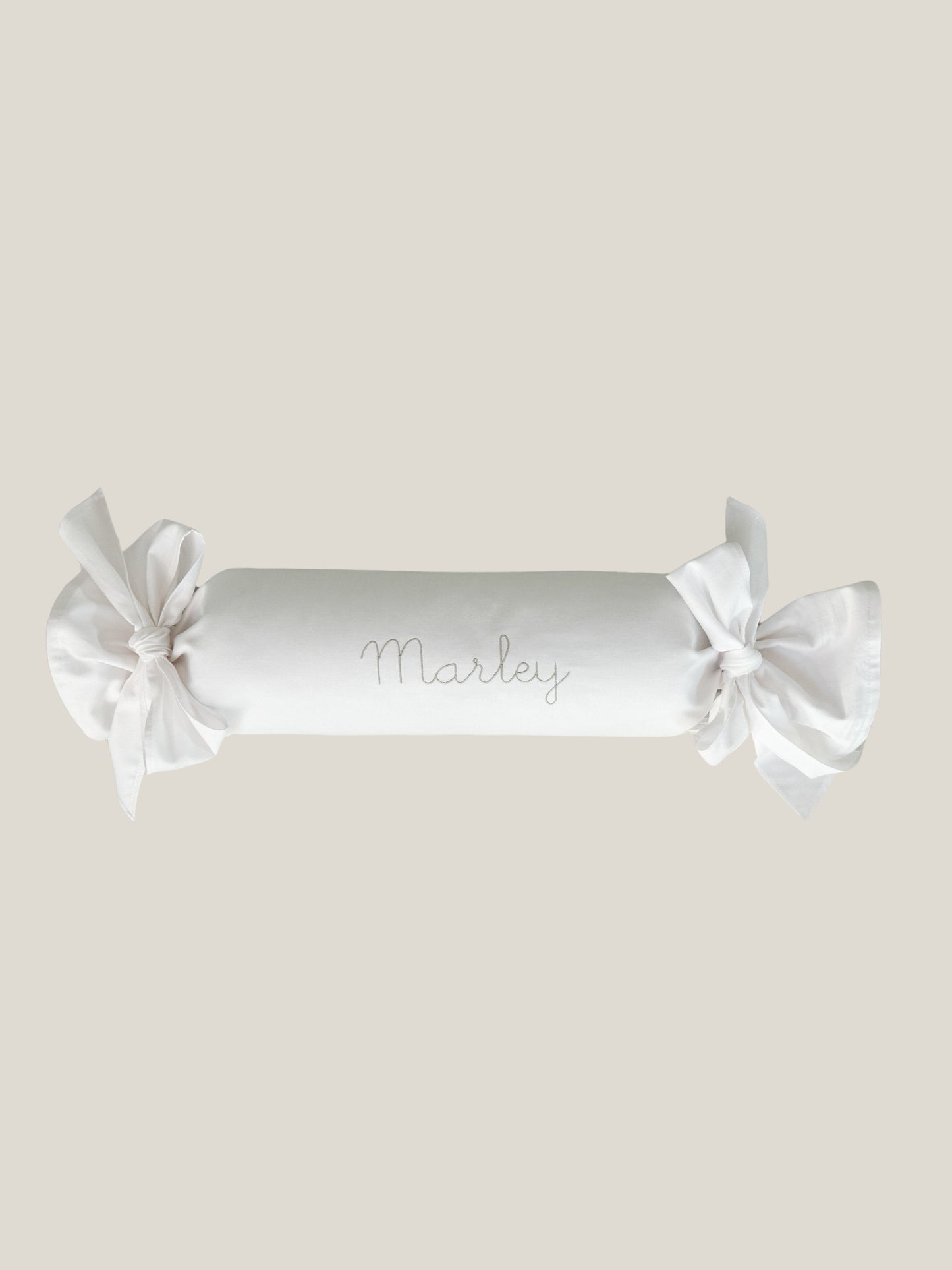 Bolster Pillow with Bows for Personalization