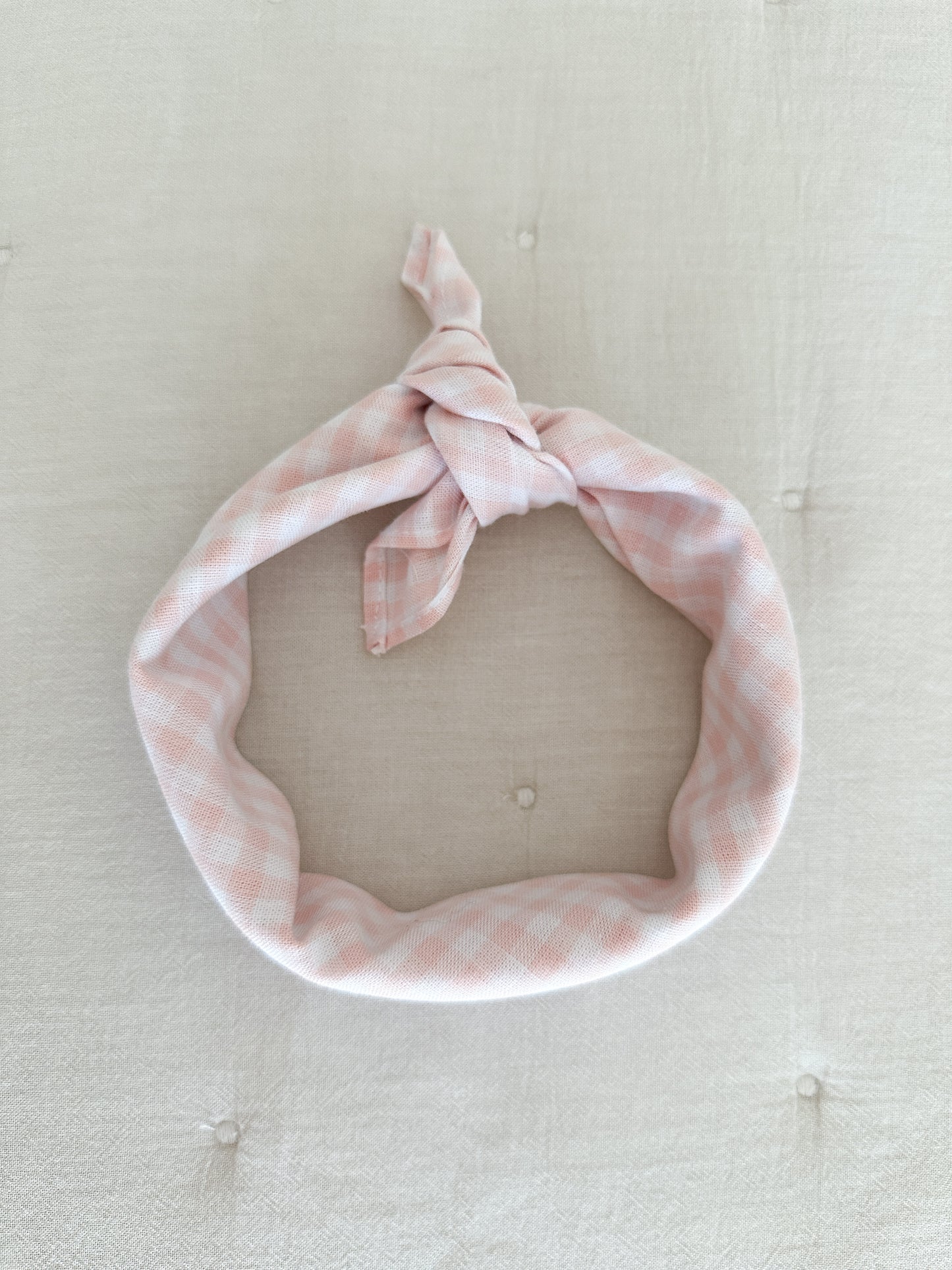 Bobbi scarf in pink gingham
