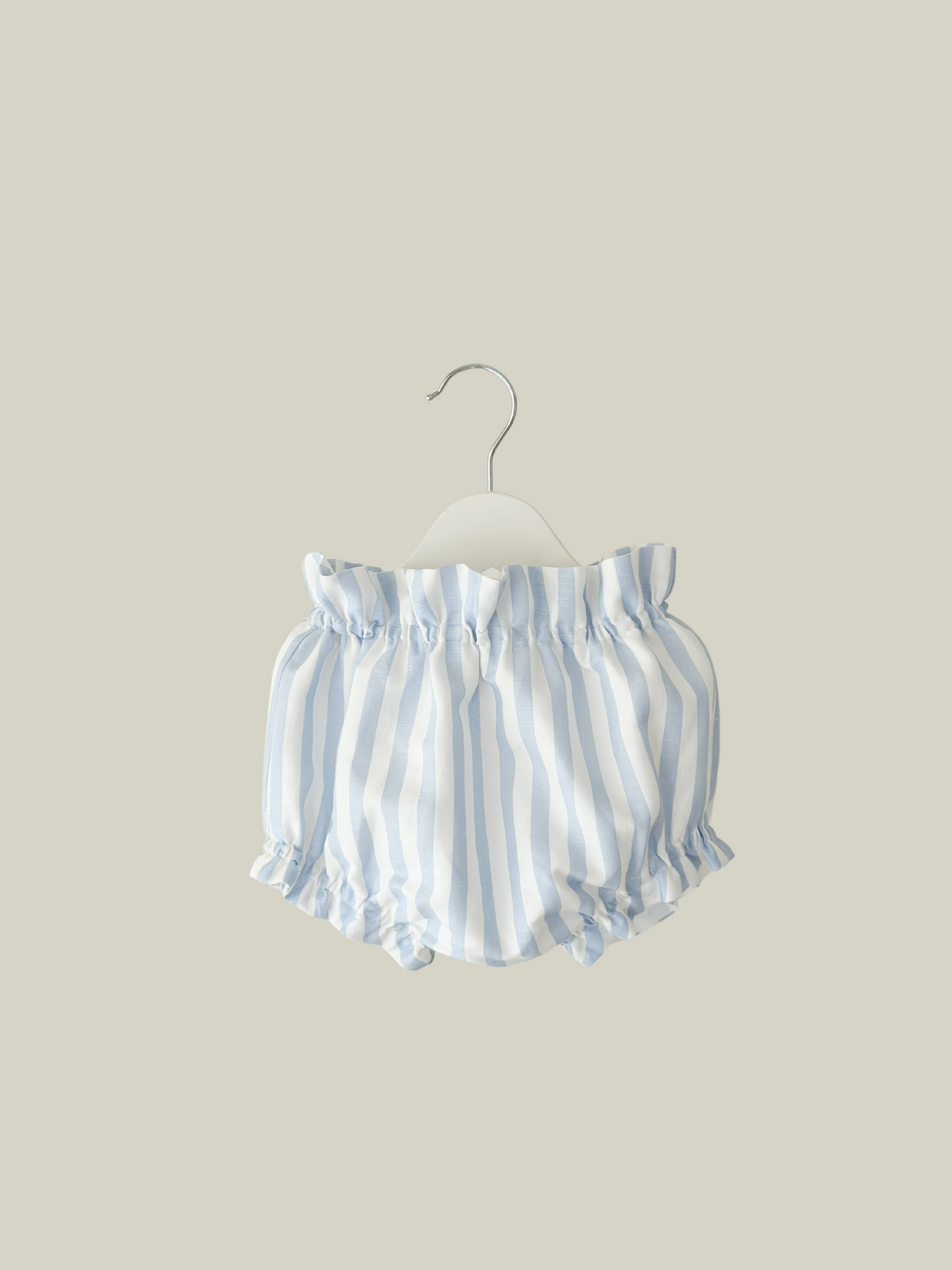 Dulci bloomers in blue striped cotton-linen